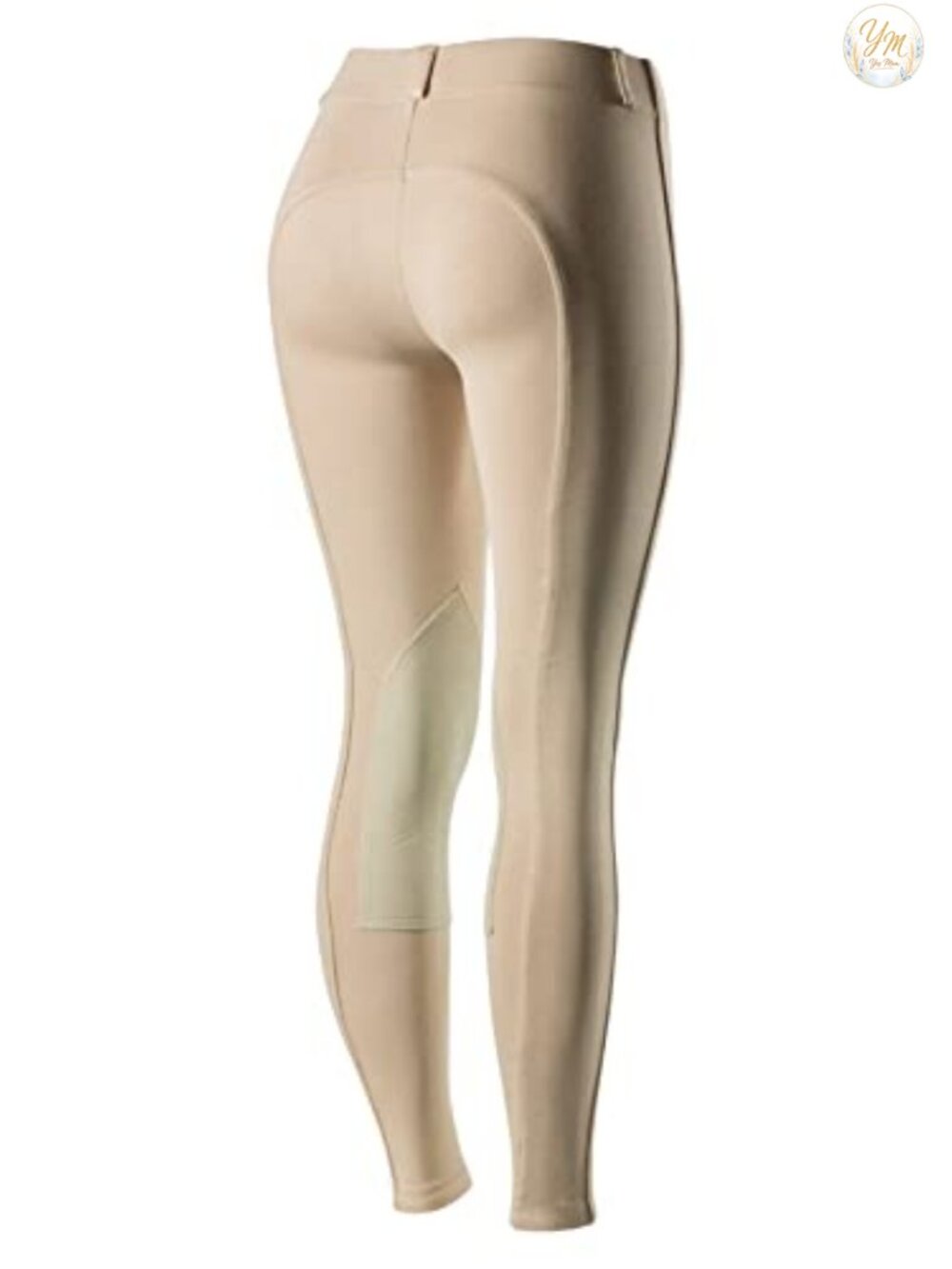 Women's Pull-On Riding Breeches with Leather Knee Patches